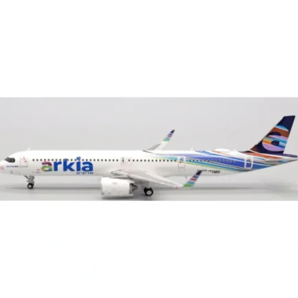 Shop Pre-Order JC Wings XX4451 1:400 Arkia Israeli Airlines Airbus A321NEO Reg: 4X-AGN - Miniature Marvels: Airplane Models & Painted Dice Airplane Model