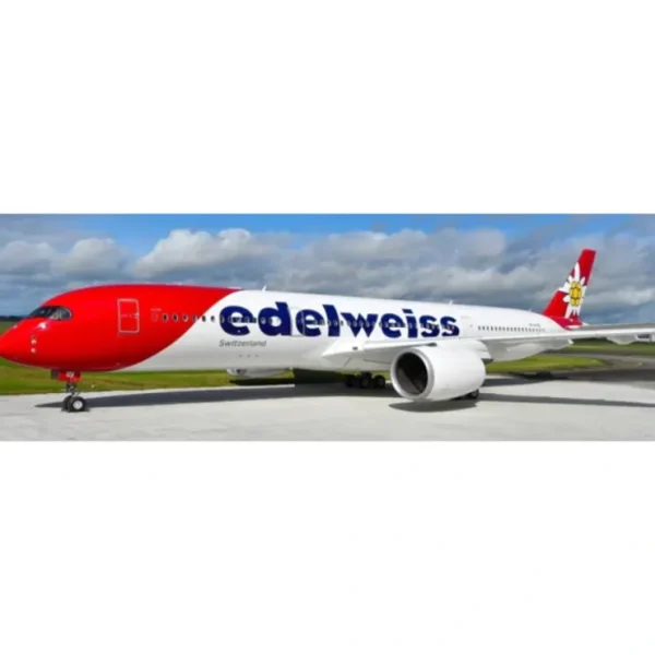 Online Pre-Order JC Wings XX20569 1:200 Edelweiss Air Airbus A350-900XWB Reg: HB-IHC - Miniature Marvels: Airplane Models & Painted Dice Airplane Model