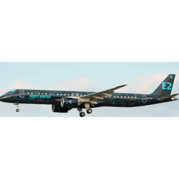 Hot Pre-Order JC Wings XX20458 1:200 Embraer House Color E195-E2 "Profit Hunter" PR-ZIQ - Miniature Marvels: Airplane Models & Painted Dice Airplane Model