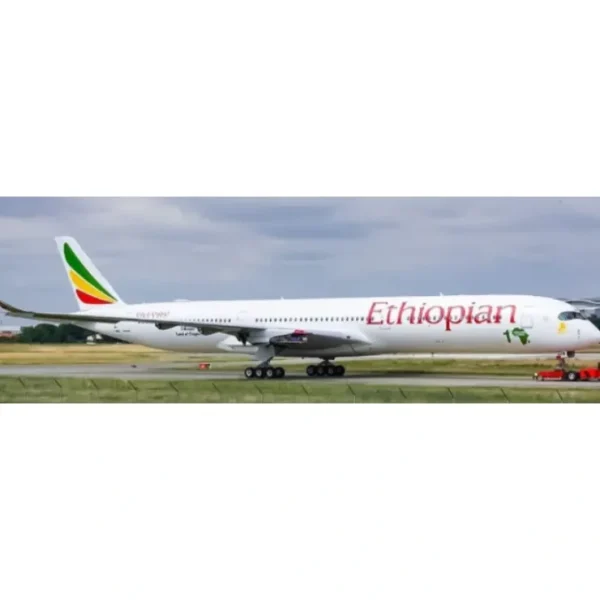 Clearance Pre-Order JC Wings XX20514 1:200 Ethiopian Airlines Airbus A350-1000 "1st A350-1000 in Africa" ET-BAW - Miniature Marvels: Airplane Models & Painted Dice Airplane Model