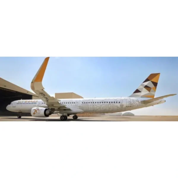 Pre-Order JC Wings XX20529 1:200 Etihad Airways Airbus A321NEO "20 Years" A6-AEN - Miniature Marvels: Airplane Models & Painted Dice* Airplane Model