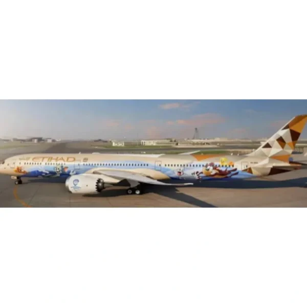 Pre-Order JC Wings XX40293 1:400 Etihad Airways Boeing 787-10 Dreamliner "Warner Bros. World" Reg: A6-BMA - Miniature Marvels: Airplane Models & Painted Dice* Airplane Model