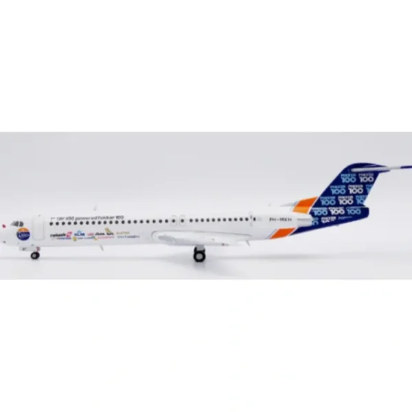 Best Sale Pre-Order JC Wings XX20420 1:200 House Color Fokker 100 "1st TAY 650 powered Fokker 100" Reg: PH-MKH - Miniature Marvels: Airplane Models & Painted Dice Airplane Model