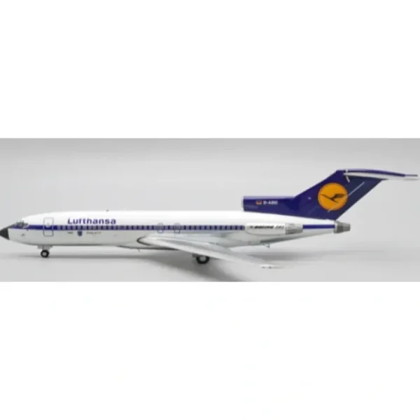 Clearance Pre-Order JC Wings XX20162 1:200 Lufthansa Boeing 727-100 "Polished" D-ABIO - Miniature Marvels: Airplane Models & Painted Dice Airplane Model