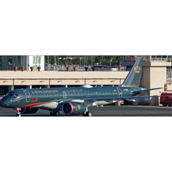 Best Pre-Order JC Wings XX40243 1:400 Royal Jordanian Embraer E190-E2 "1800th Embraer E-Jet" JY-REC - Miniature Marvels: Airplane Models & Painted Dice Airplane Model