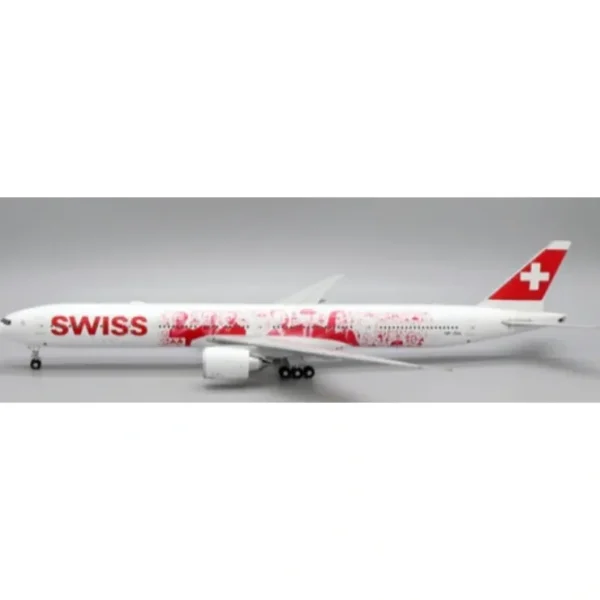 Shop Pre-Order JC Wings XX20038 1:200 Swiss Boeing 777-300ER "Faces of Swiss" HB-JNA - Miniature Marvels: Airplane Models & Painted Dice Airplane Model