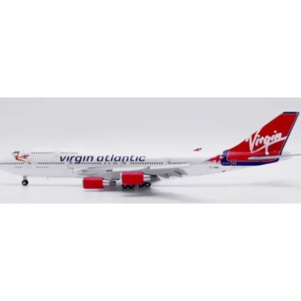 Clearance Pre-Order JC Wings XX40224 1:400 Virgin Atlantic Boeing 747-400 "Tinker Belle" Reg: G-VBIG - Miniature Marvels: Airplane Models & Painted Dice Airplane Model