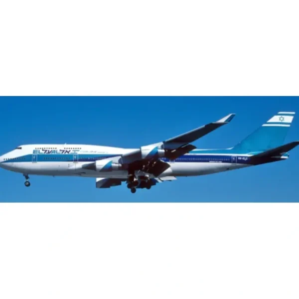 Fashion Pre-Order JC Wings XX20628A 1:200 El Al Israel Airlines Boeing 747-400 "OC" Reg: 4X-ELC "Flaps Down" - Miniature Marvels: Airplane Models & Painted Dice Airplane Model