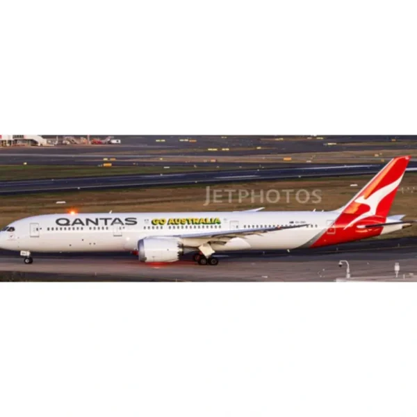 Cheap Pre-Order JC Wings XX40317A 1:400 Qantas Boeing 787-9 Dreamliner "Go Australia" Reg: VH-ZNH Flaps Down - Miniature Marvels: Airplane Models & Painted Dice Airplane Model