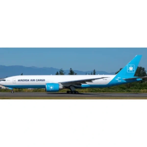 Best Sale Pre-Order JC Wings XX40289C 1:400 Maersk Air Cargo Boeing 777F "Interactive Series" OY-MAC - Miniature Marvels: Airplane Models & Painted Dice Airplane Model