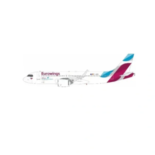 Sale Pre-Order JFox JF-A320-055L 1:200 A320-251N Eurowings Reg. D-AENI - Miniature Marvels: Airplane Models & Painted Dice Airplane Model