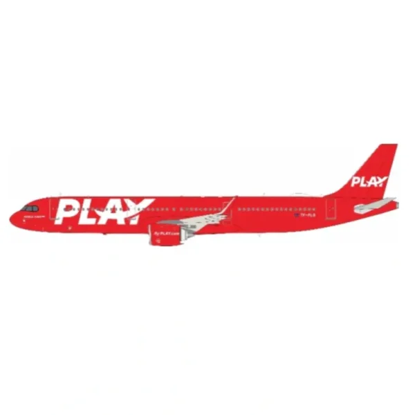 Pre-Order JFox JF-A321-050L 1:200 A321-251N Play Reg. TF-PLB - Miniature Marvels: Airplane Models & Painted Dice* Airplane Model