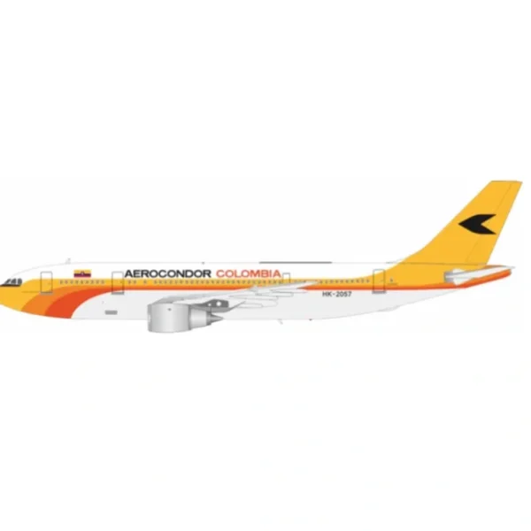 Clearance Pre-Order JP60 Aero Modelos JP60-AC-A300-HK2057 1:200 Aerocondor Colombia Airbus A300B4-2C HK-2057 - Miniature Marvels: Airplane Models & Painted Dice Airplane Model