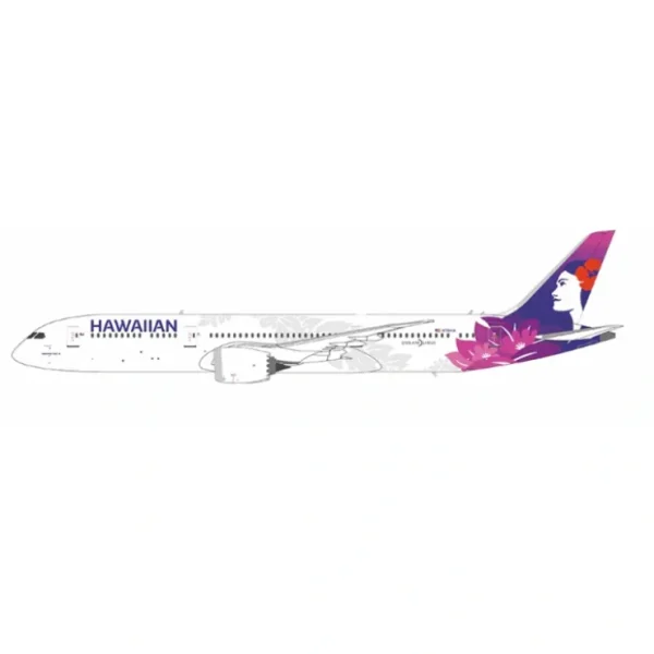 Best Sale Pre-Order NG Models 55127 1:400 Hawaiian Air 787-9 Dreamliner N781HA (first 787-9 Dreamliner received by HA; named "Kapuahi") - Miniature Marvels: Airplane Models & Painted Dice Airplane Model