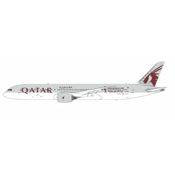 Cheap Pre-Order NG Models 55098 1:400 Qatar Airways 787-9 Dreamliner A7-BHC (with "FIFA World Cup Qatar 2022" sticker) - Miniature Marvels: Airplane Models & Painted Dice Airplane Model