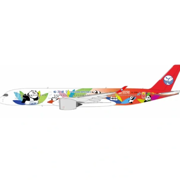 Discount Pre-Order NG Models 39065 1:400 Sichuan Airlines A350-900 B-32G6 (Panda Route) - Miniature Marvels: Airplane Models & Painted Dice Airplane Model