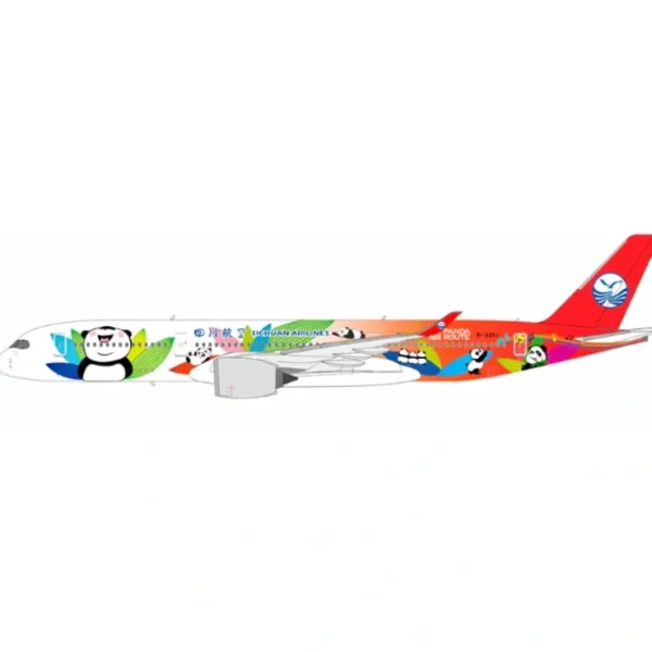 Sale Pre-Order NG Models 39063 1:400 Sichuan Airlines A350-900 B-325J (Panda Route (ULTIMATE)) - Miniature Marvels: Airplane Models & Painted Dice Airplane Model