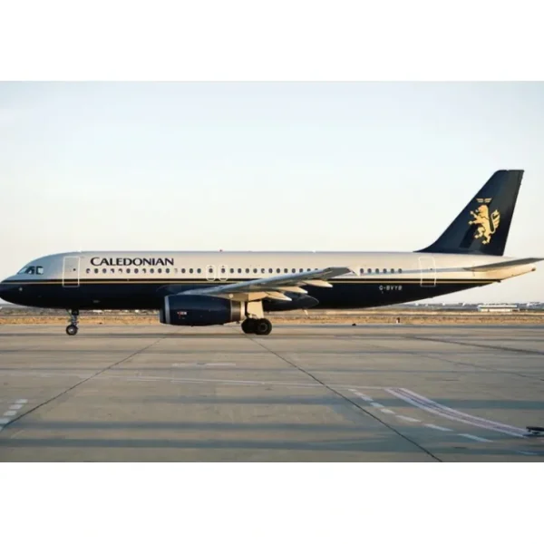 Discount Pre-Order Phoenix 04599 1:400 Caledonian Airways A320 G-BVYB - Miniature Marvels: Airplane Models & Painted Dice Airplane Model