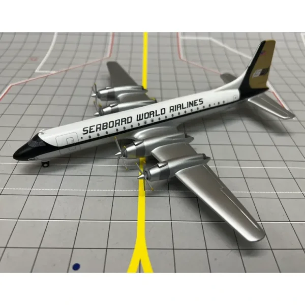 Cheap Pre-Order Sky Classics 1:200 Canadair CL-44 "Seaboard World" - Miniature Marvels: Airplane Models & Painted Dice Airplane Model