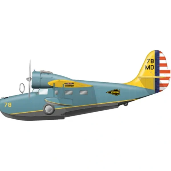 Online Pre-Order Sky Classics SCGG001 1:200 US Army G-21A Grumman Goose Wright Field 1938 - Miniature Marvels: Airplane Models & Painted Dice Airplane Model