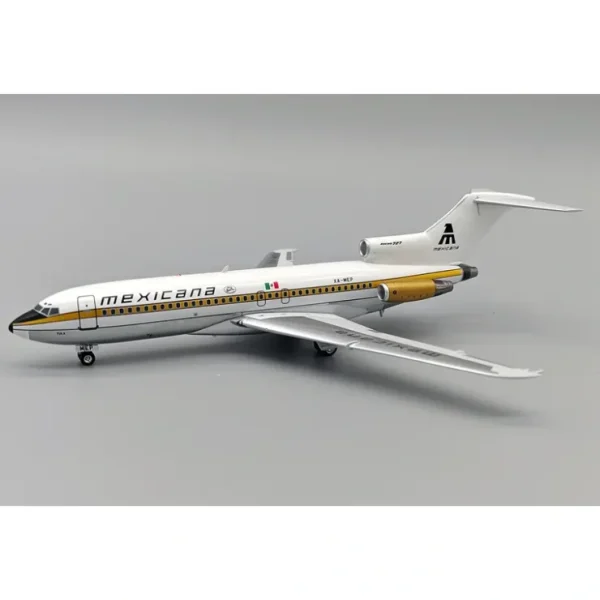 Clearance Pre-Order Whitebox Models WB-721-MEP-P 1:200 Mexicana Boeing 727-51 XA-MEP - Miniature Marvels: Airplane Models & Painted Dice Airplane Model
