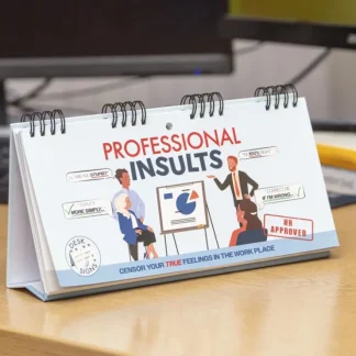 Cheap Professional Insults - Desk Spiral Flip Book - Funny Office Message Table Signs - Miniature Marvels: Airplane Models & Painted Dice Egpull