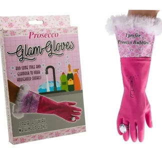 Hot PROSECCO BUBBLES Luxury Diamond Glam Gloves - Household Washing Cleaning Kitchen - Miniature Marvels: Airplane Models & Painted Dice Egpull