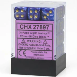 Cheap Purple / Gold: Lustrous 36d6 12mm Dice Block CHX 27897 - Miniature Marvels: Airplane Models & Painted Dice Dice