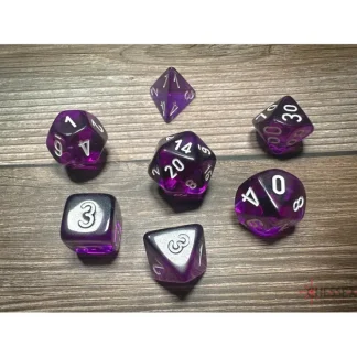 Online Purple / White: Translucent Polyhedral Die Set (7's) Revised CHX 23077 - Miniature Marvels: Airplane Models & Painted Dice Dice