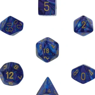 Outlet Purple with Gold: Lustrous Polyhedral Dice Set (7's) CHX 27497 - Miniature Marvels: Airplane Models & Painted Dice Dice