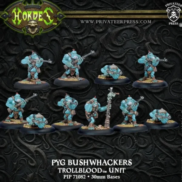 Discount Pyg Bushwhackers: Trollblood Unit PIP 71082 - Miniature Marvels: Airplane Models & Painted Dice Miniature