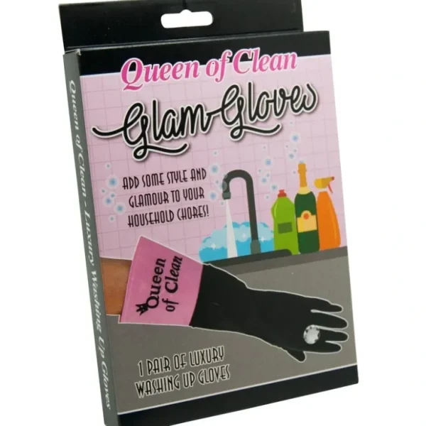 New QUEEN OF CLEAN Luxury Diamond Glam Gloves - Household Washing Cleaning Kitchen - Miniature Marvels: Airplane Models & Painted Dice Egpull