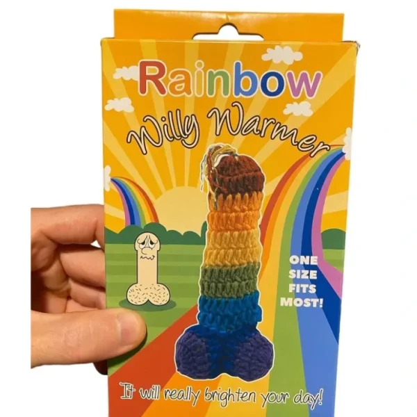 Cheap RAINBOW WILLY WARMER "Heater for your Peter" Weener PRIDE LGBT WEINER SOCK - Miniature Marvels: Airplane Models & Painted Dice Egpull