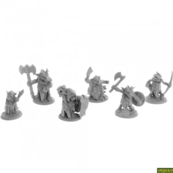 Best Sale Ratpelt Kobold Leaders (6): Bones USA - Dungeon Dwellers RPR 07053 - Miniature Marvels: Airplane Models & Painted Dice Miniature