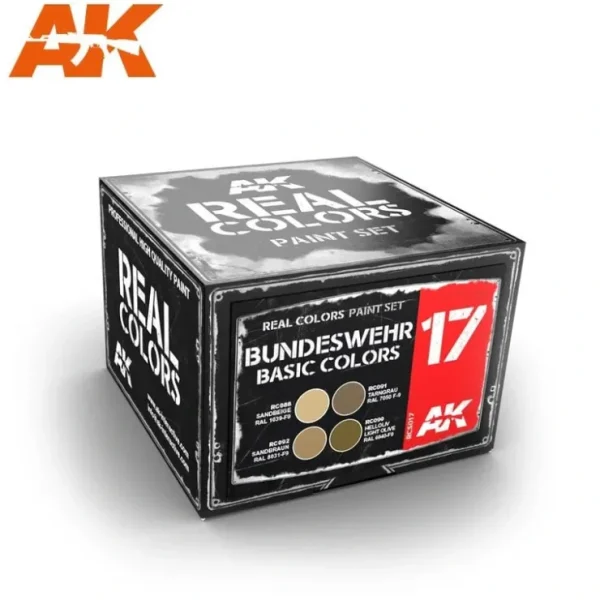 Online Real Colors: Bundeswehr Basic Colors Set LTG AK-RCS017 - Miniature Marvels: Airplane Models & Painted Dice Paint