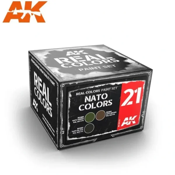 Outlet Real Colors: NATO Colors Set LTG AK-RCS021 - Miniature Marvels: Airplane Models & Painted Dice Paint