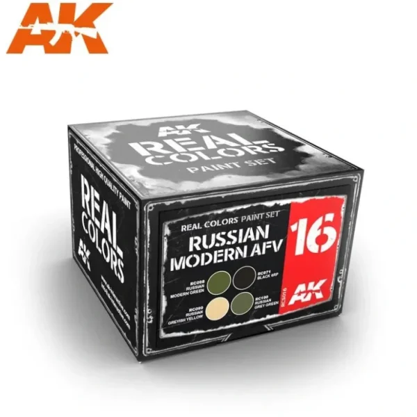 Discount Real Colors: Russian Modern AFV Set LTG AK-RCS016 - Miniature Marvels: Airplane Models & Painted Dice Paint