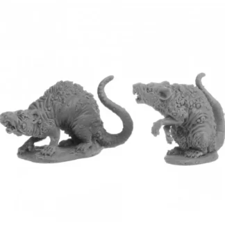 Best Sale Reaper Barrow Rats (2) 07035 - Miniature Marvels: Airplane Models & Painted Dice Reaper Miniatures