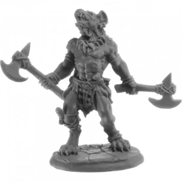 Best Reaper Blackmane Gnoll Ravager 07059 - Miniature Marvels: Airplane Models & Painted Dice Reaper Miniatures