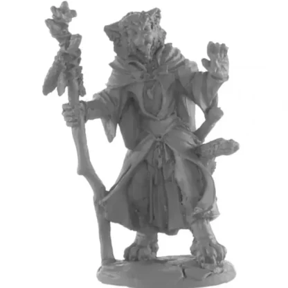 Hot Reaper Catfolk Mage 04052 - Miniature Marvels: Airplane Models & Painted Dice Reaper Miniatures