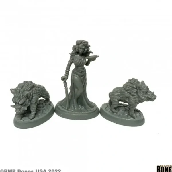 Best Reaper Circe and Pigs 44170 - Miniature Marvels: Airplane Models & Painted Dice Reaper Miniatures