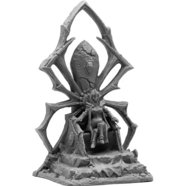 Store Reaper Dark Elf Queen on Throne 44090 - Miniature Marvels: Airplane Models & Painted Dice Reaper Miniatures