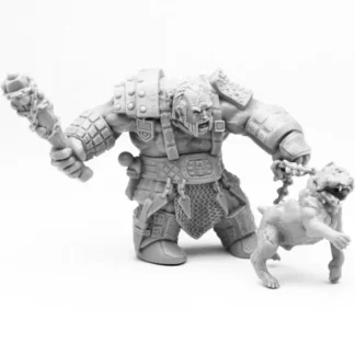 New Reaper Fire Giant Huntsman w/ Hell Hound 77457 - Miniature Marvels: Airplane Models & Painted Dice Reaper Miniatures