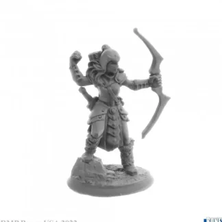 Best Reaper Kara Redoak, Female Archer 30077 - Miniature Marvels: Airplane Models & Painted Dice Reaper Miniatures