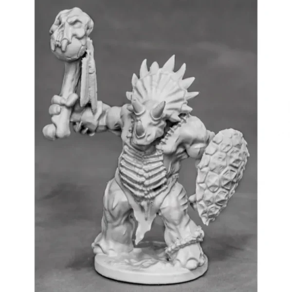 Cheap Reaper Thunderfoot Defender, Triceratops 03874 - Miniature Marvels: Airplane Models & Painted Dice Reaper Miniatures