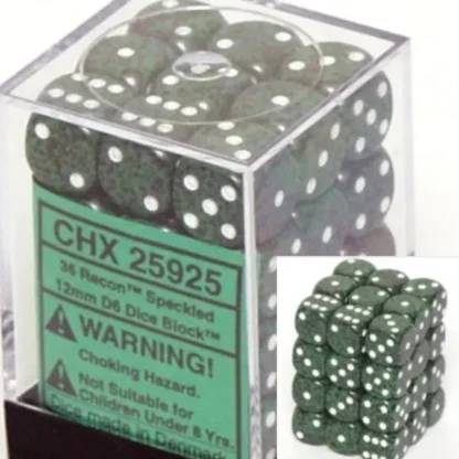 Best Sale Recon: Speckled 36d6 12mm Dice Block CHX 25925 - Miniature Marvels: Airplane Models & Painted Dice Dice