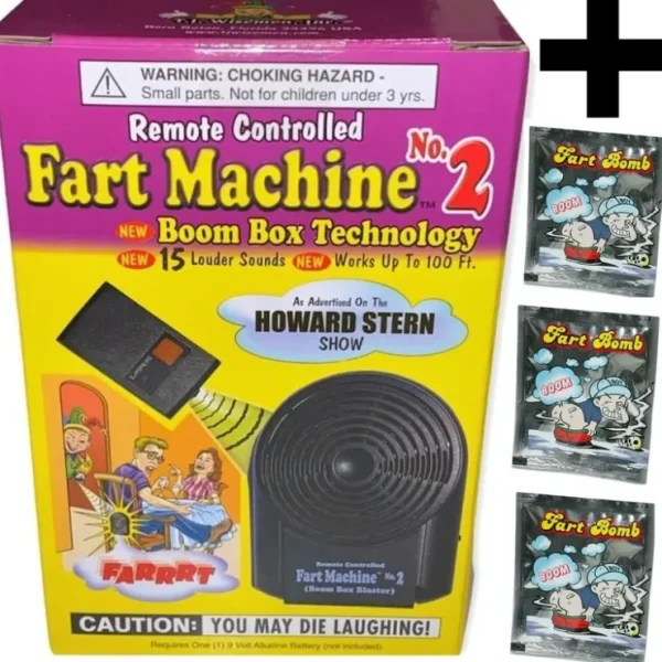 Online Remote Controlled Fart Machine + 3 Prank Fart Stink Bomb Bags - COMBO SET - Miniature Marvels: Airplane Models & Painted Dice Egpull