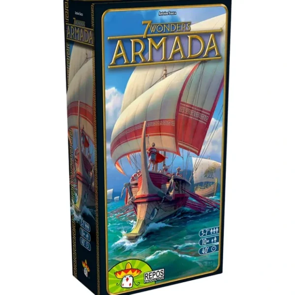 Discount Repos Production: 7 Wonders - Armada Expansion ASM SEV13 - Miniature Marvels: Airplane Models & Painted Dice Board Game