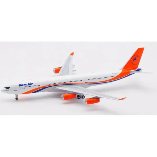 New Retro Models RM34302 1:200 Kam Air Airbus A340-313 YA-KMU - Miniature Marvels: Airplane Models & Painted Dice Airplane Model