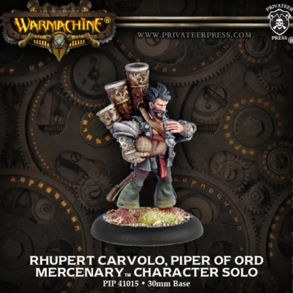 Store Rhupert Carvolo, Piper of Ord: Mercenaries - Solo PIP 41015 - Miniature Marvels: Airplane Models & Painted Dice Miniature